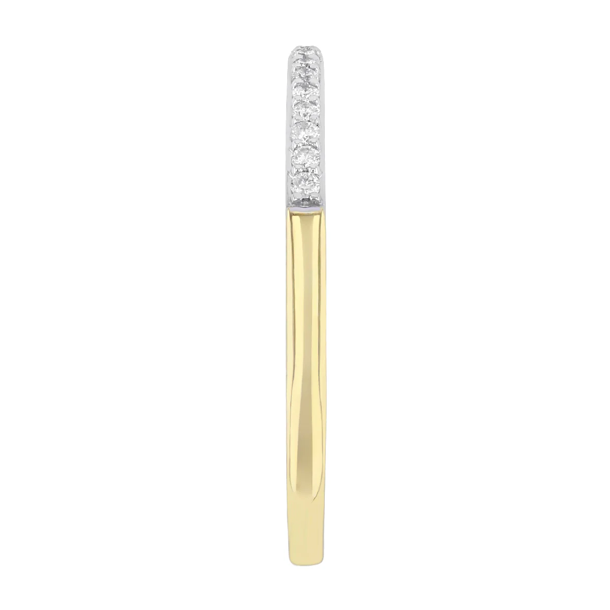 Soleil Collection 0.10ct Round Brilliant Diamond Half Eternity Ring | 9K Solid Yellow Gold - Image 3