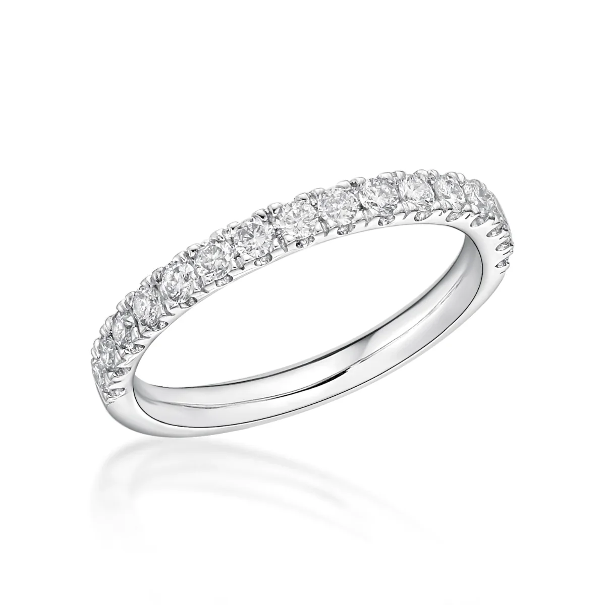 0.23ct Willow Diamond Half Eternity Ring | 18K White Gold