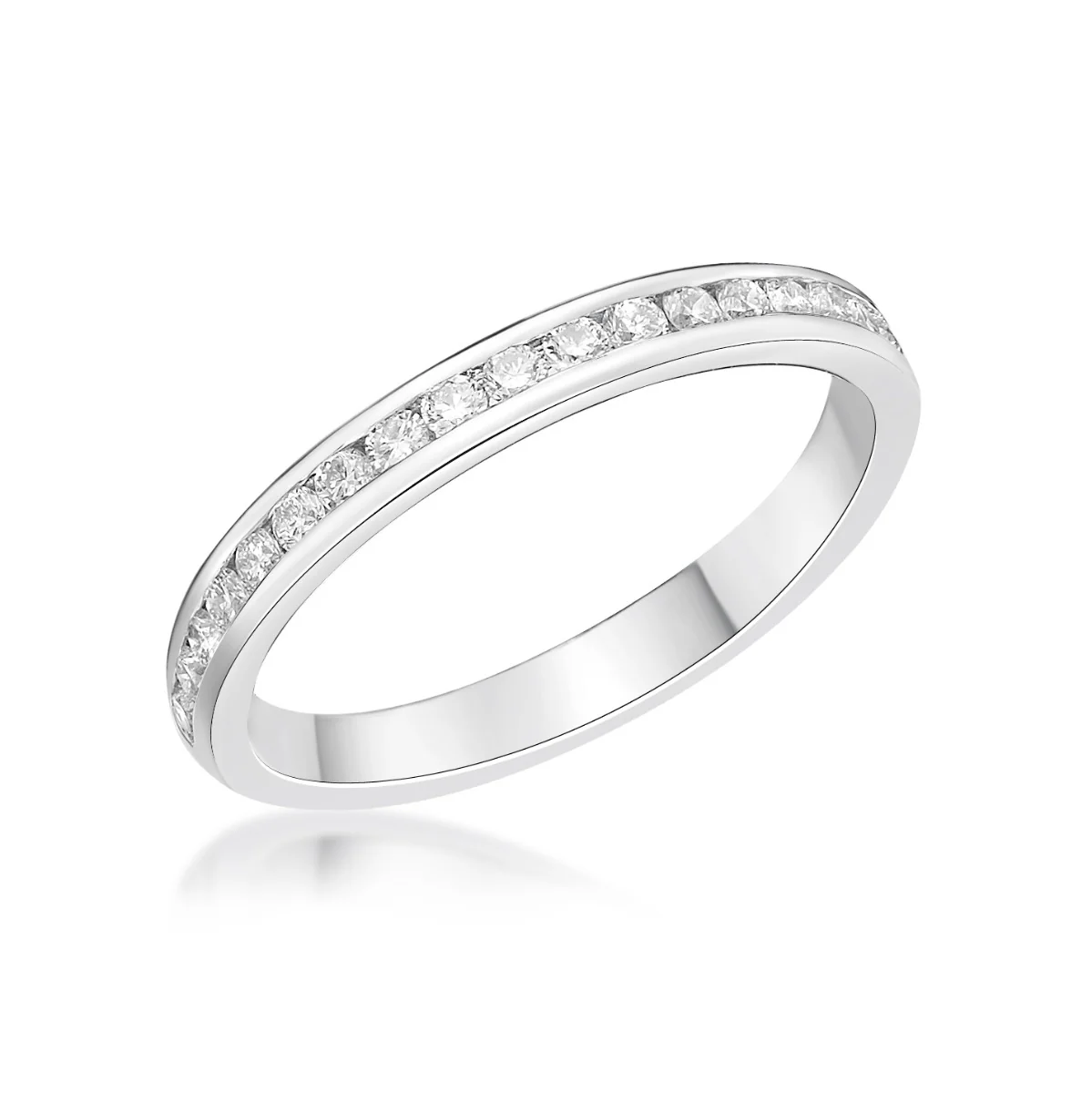 0.24ct Grace Diamond Channel Set Half Eternity Ring | Platinum