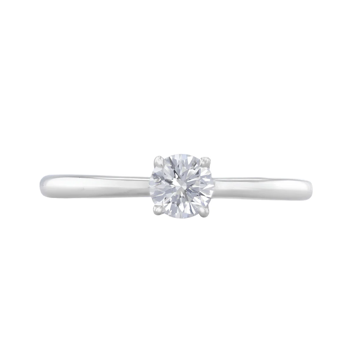 0.32ct Round Brilliant Diamond Solitaire Ring | Pre-Loved | Platinum - Image 2