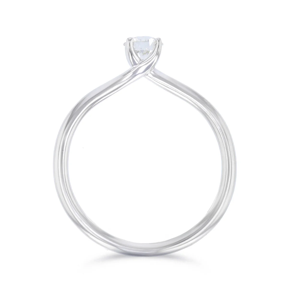 0.32ct Round Brilliant Diamond Solitaire Ring | Pre-Loved | Platinum - Image 5