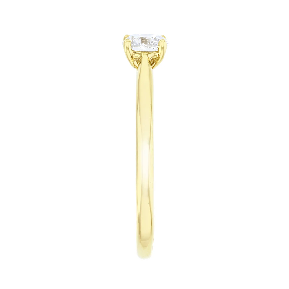 0.35ct Brilliant Cut Diamond Solitaire Engagement Ring | Pre-Loved | 9K Yellow Gold - Image 4