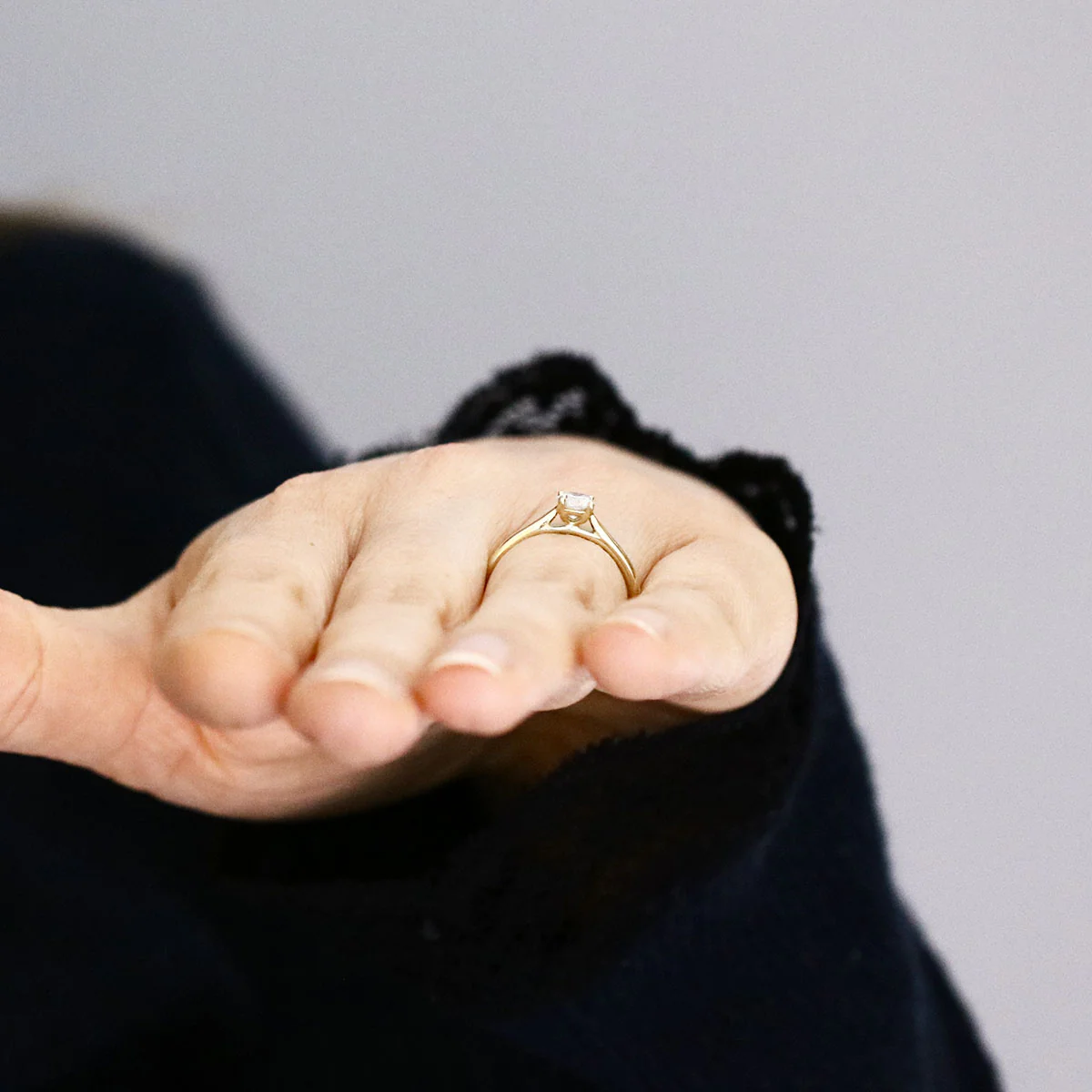 0.35ct Brilliant Cut Diamond Solitaire Engagement Ring | Pre-Loved | 9K Yellow Gold - Image 8
