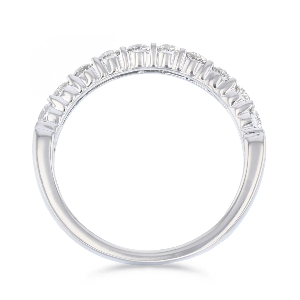 0.40ct Brilliant Cut Diamond Half Eternity Ring | Pre-Loved | 18K White Gold - Image 4