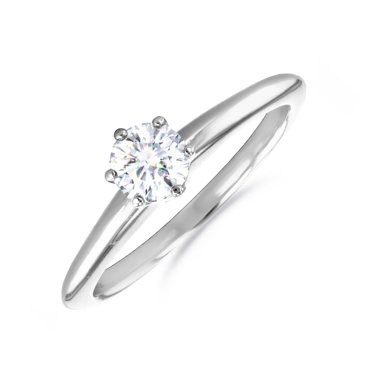 0.43ct Tiffany Round Brilliant Solitaire Ring | Pre-Loved | Platinum