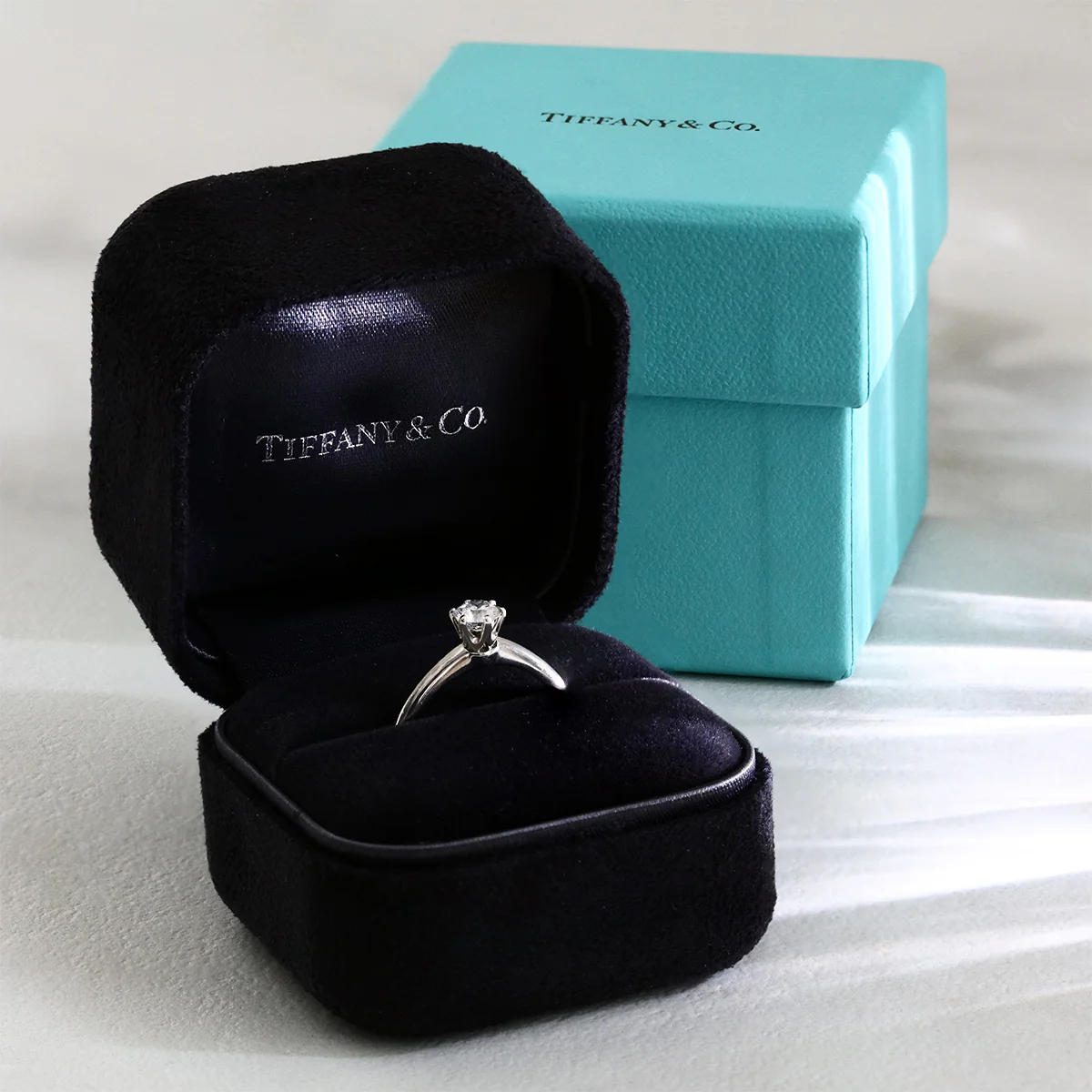 0.43ct Tiffany Round Brilliant Solitaire Ring | Pre-Loved | Platinum - Image 6