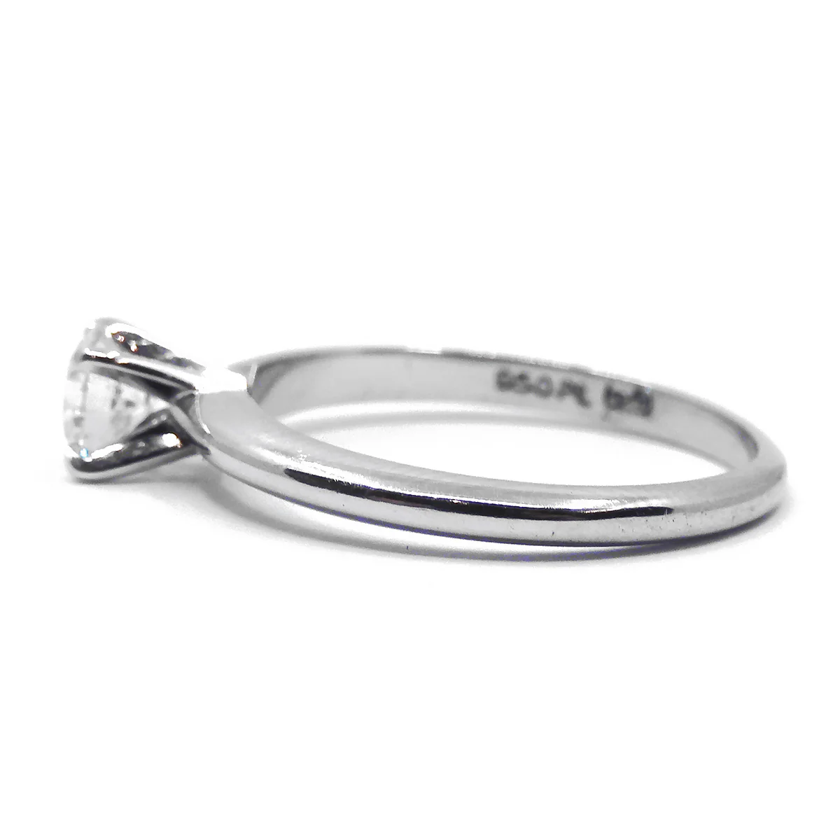 0.50ct Diamond Solitaire Engagement Ring | Pre-Loved | Platinum - Image 2