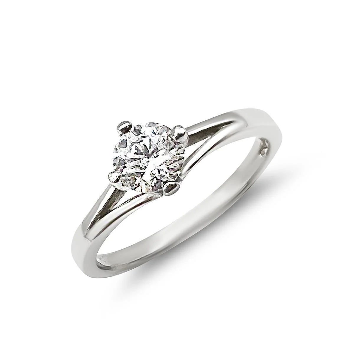 0.50ct Diamond Solitaire Engagement Ring | Pre-Loved | White Gold - Image 3
