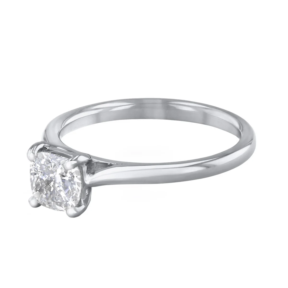 0.50ct Ophelia Lab-Grown Cushion Cut Diamond Solitaire Engagement Ring | Platinum - Image 3