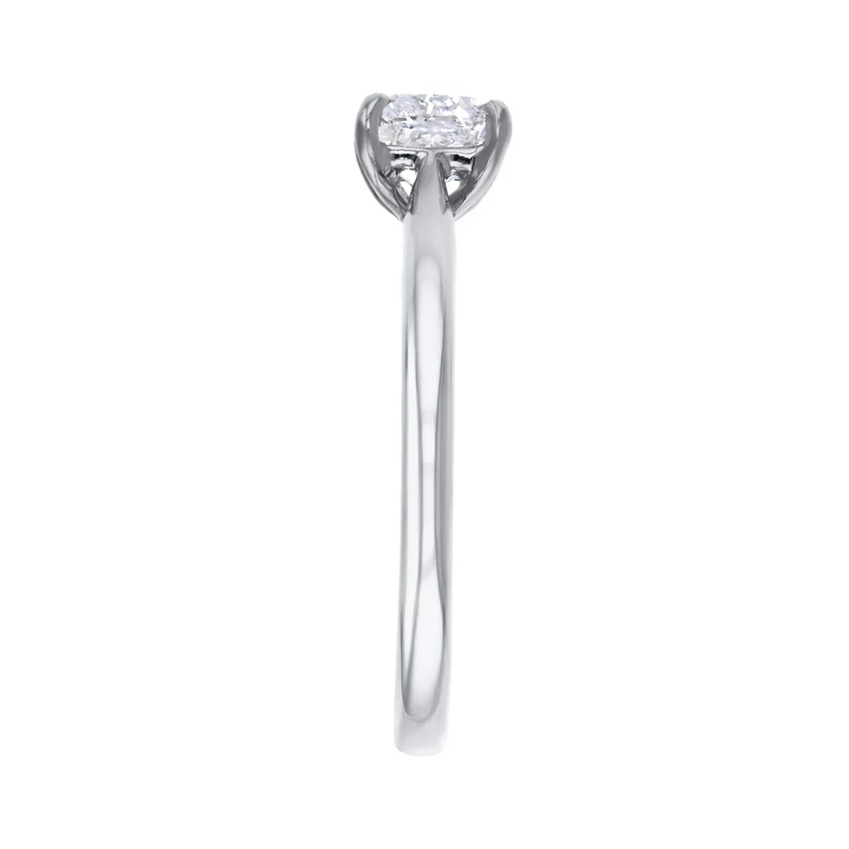 0.50ct Ophelia Lab-Grown Cushion Cut Diamond Solitaire Engagement Ring | Platinum - Image 4