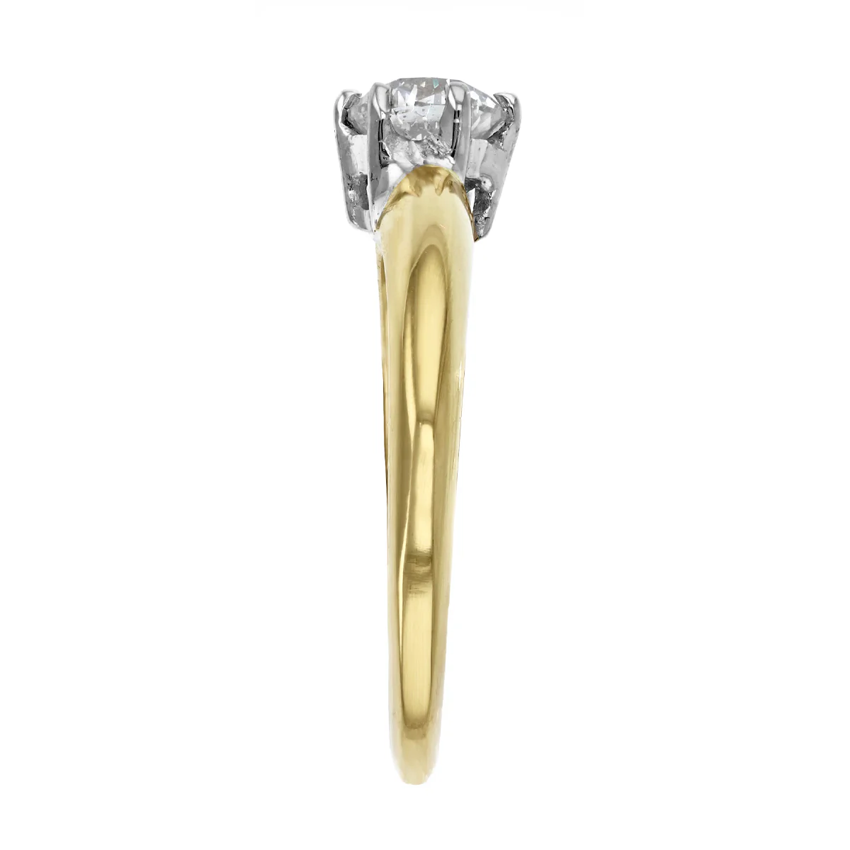 0.50ct Round Brilliant Solitaire Ring | Pre-Loved | 18K Yellow Gold - Image 4