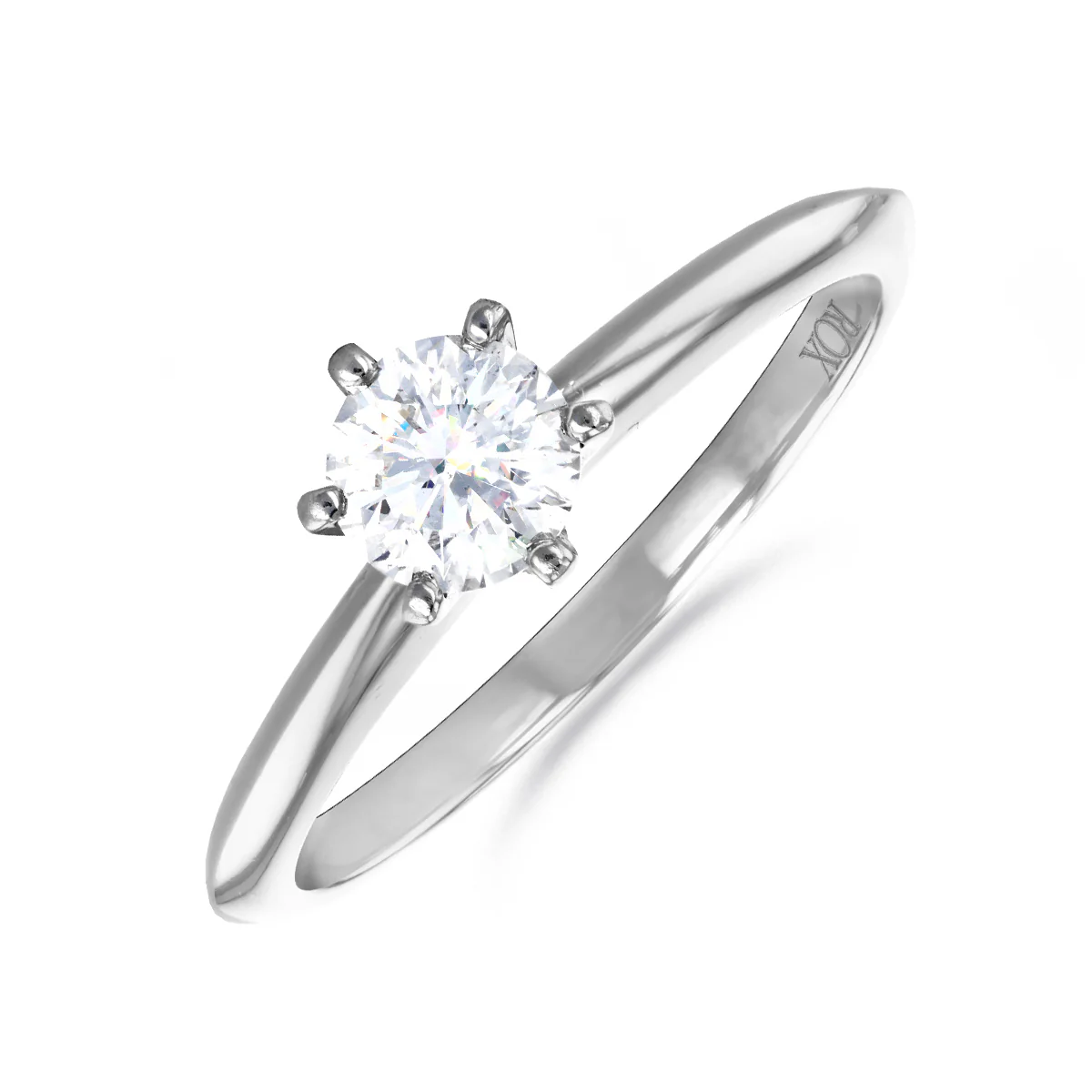 0.50ct Round Brilliant Solitaire Ring | Pre-Loved | Platinum