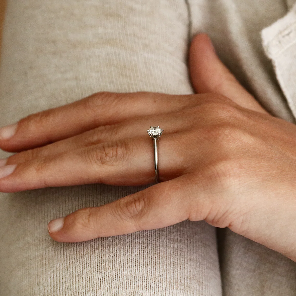 0.50ct Round Brilliant Solitaire Ring | Pre-Loved | Platinum - Image 10