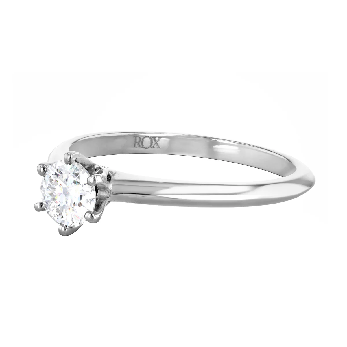 0.50ct Round Brilliant Solitaire Ring | Pre-Loved | Platinum - Image 2
