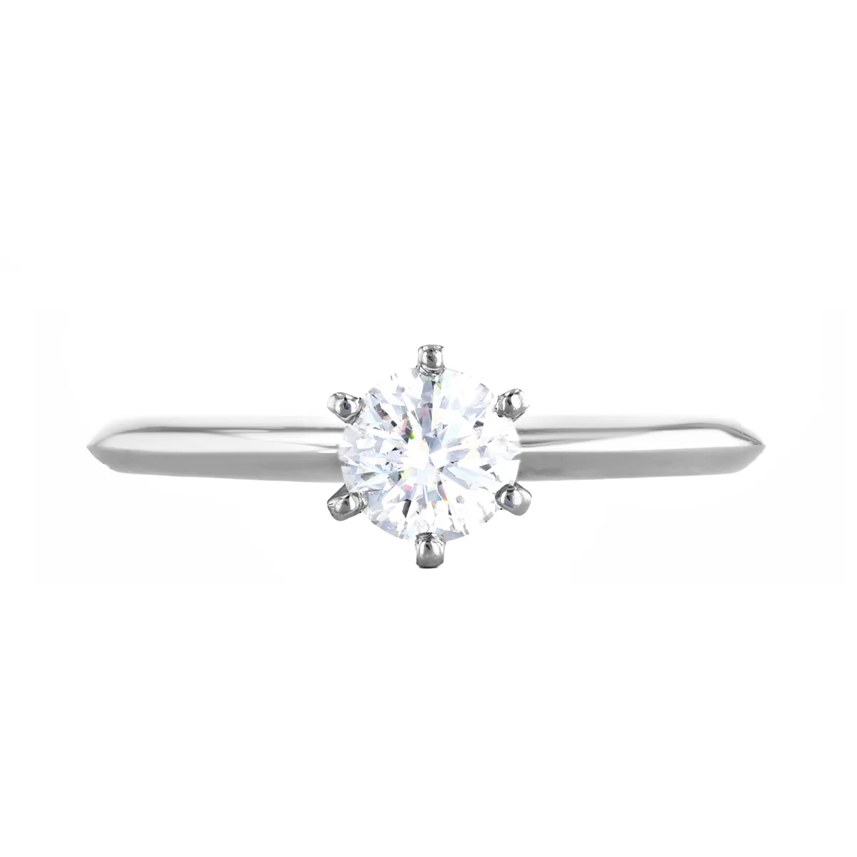 0.50ct Round Brilliant Solitaire Ring | Pre-Loved | Platinum - Image 5
