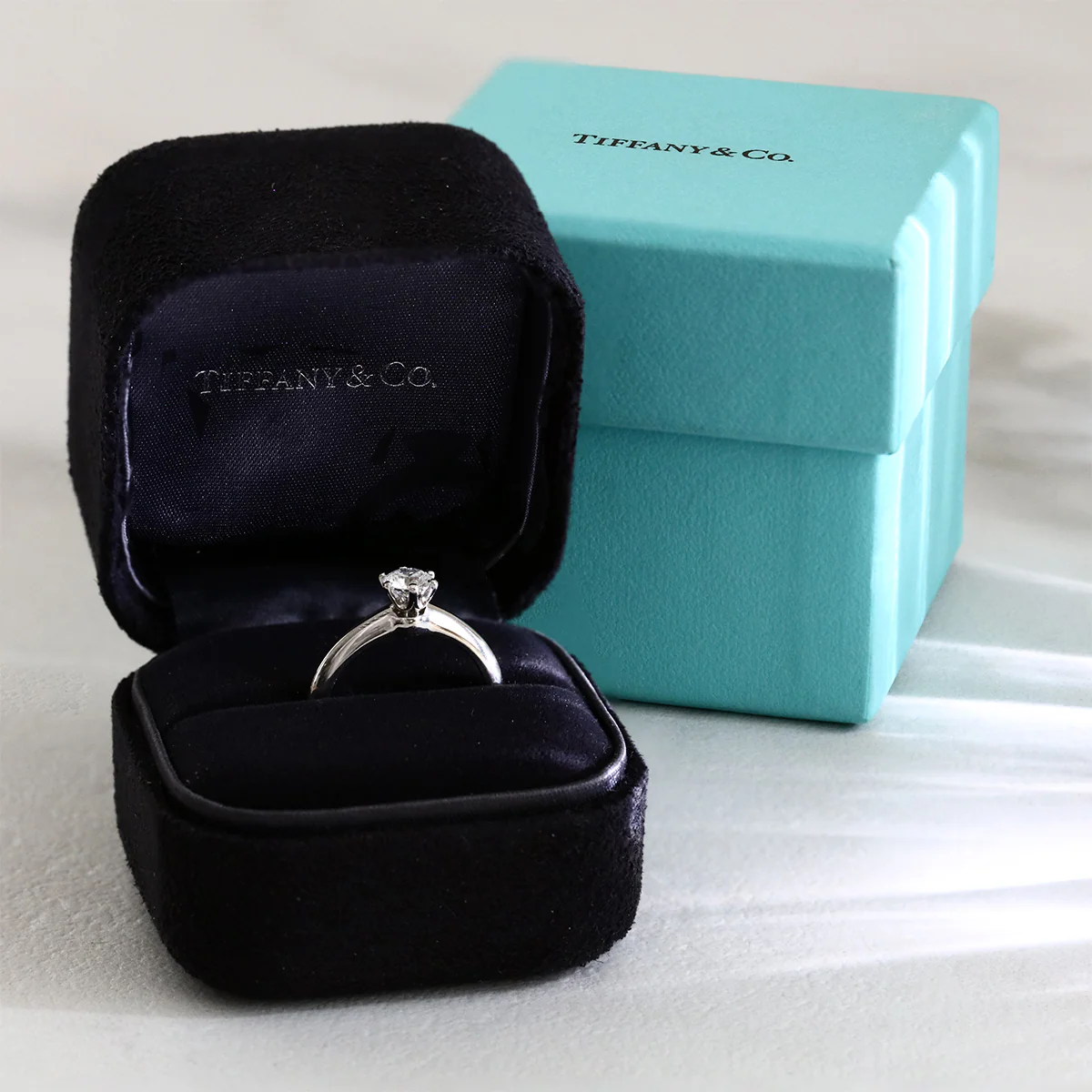 0.52ct Tiffany Round Brilliant Solitaire Ring | Pre-Loved | Platinum - Image 6