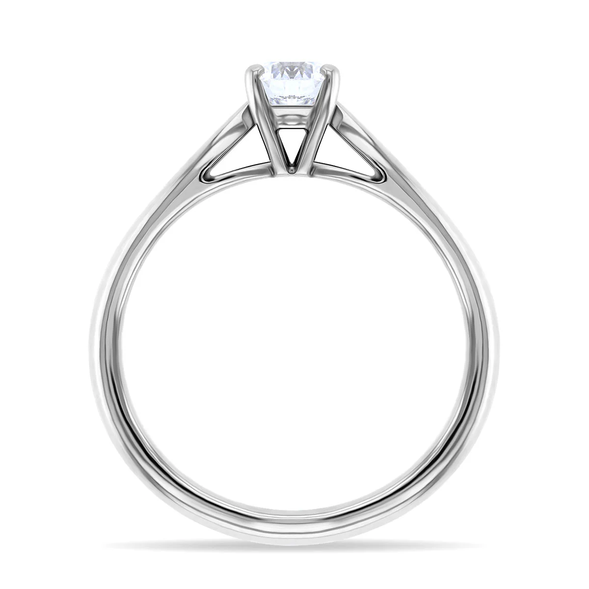 0.57ct Estelle Round Cut Diamond Solitaire | IF D Colour | Pre-Loved | Platinum - Image 6