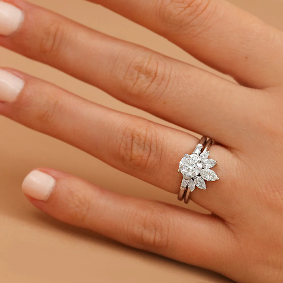 0.60ct Amira Tiara | Marquise Cut Diamond Tiara Wedding Ring | Platinum - Image 6