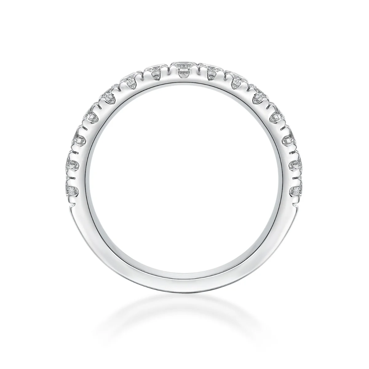 0.66ct Mila Diamond Half Eternity Ring | 18K White Gold - Image 2