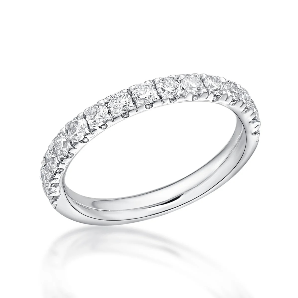 0.66ct Mila Diamond Half Eternity Ring | Platinum