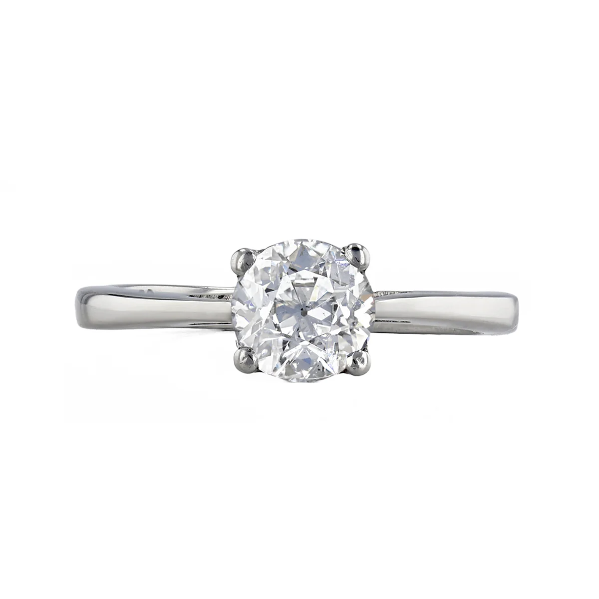 0.75ct Old Cut Solitaire Ring | Pre-Loved | Platinum - Image 2