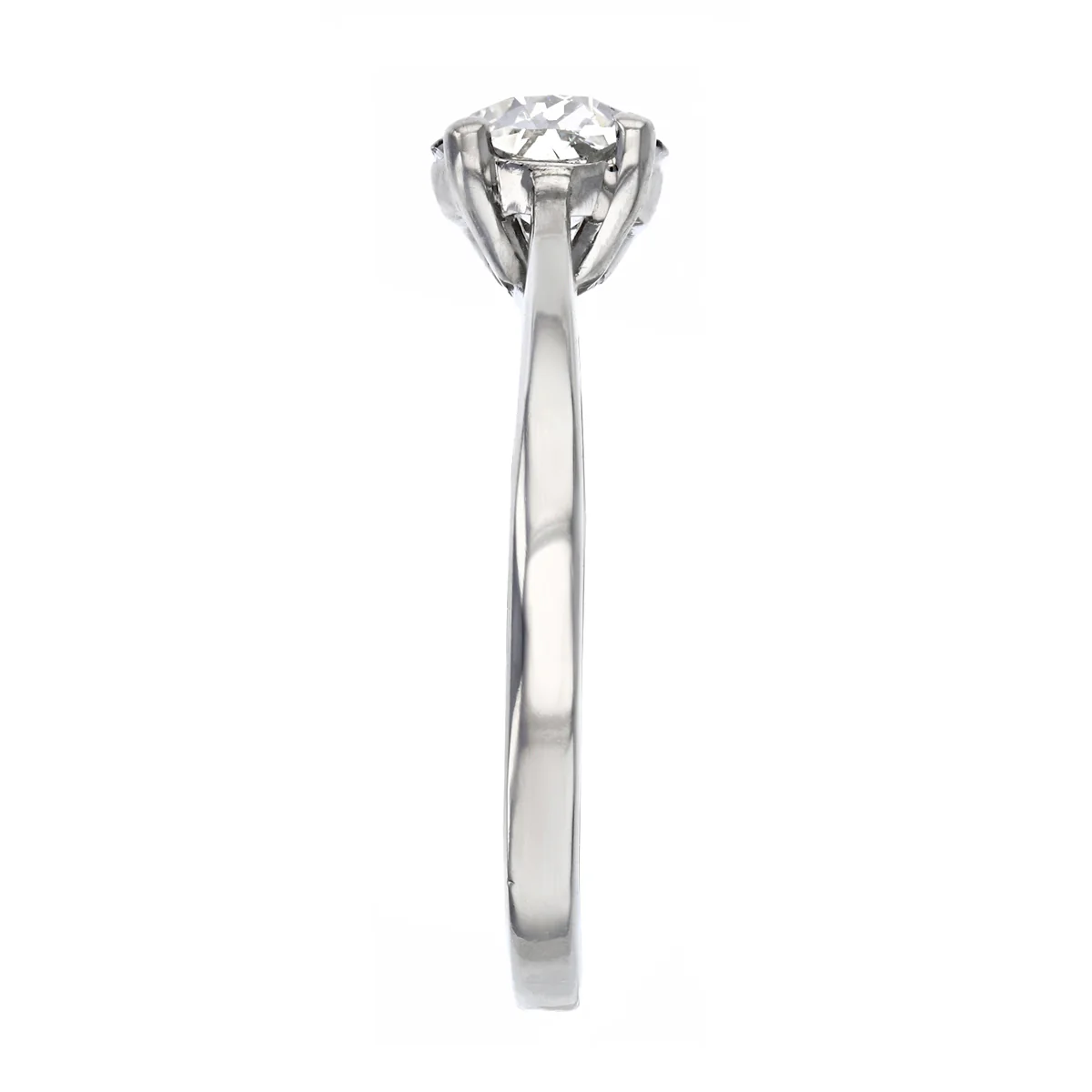 0.75ct Old Cut Solitaire Ring | Pre-Loved | Platinum - Image 4