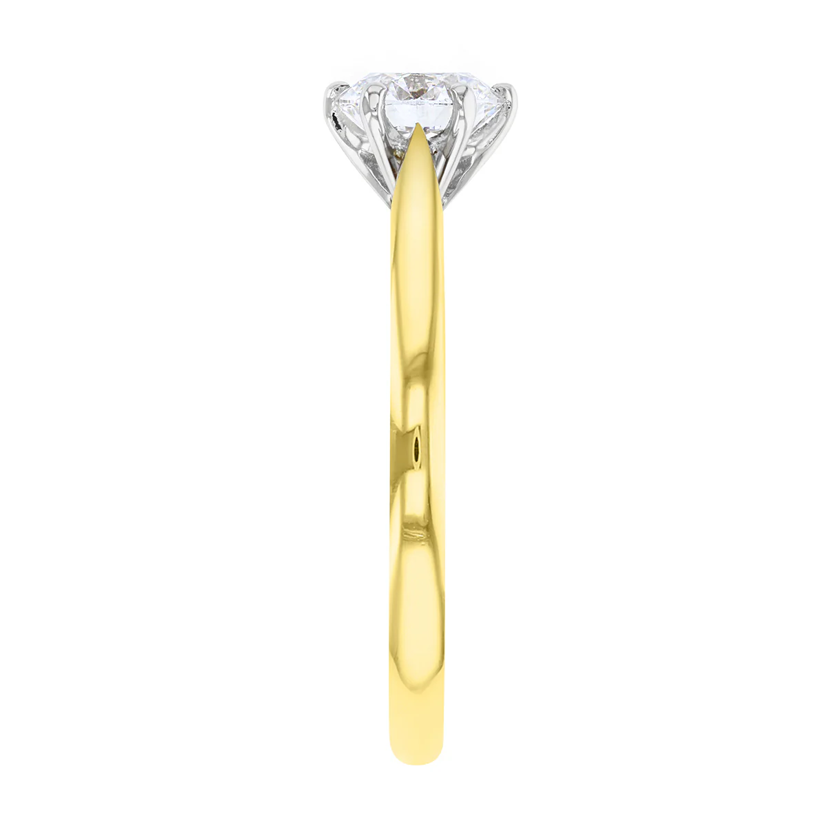 0.82ct Round Brilliant Diamond Solitaire Ring | 18K Yellow Gold - Image 5