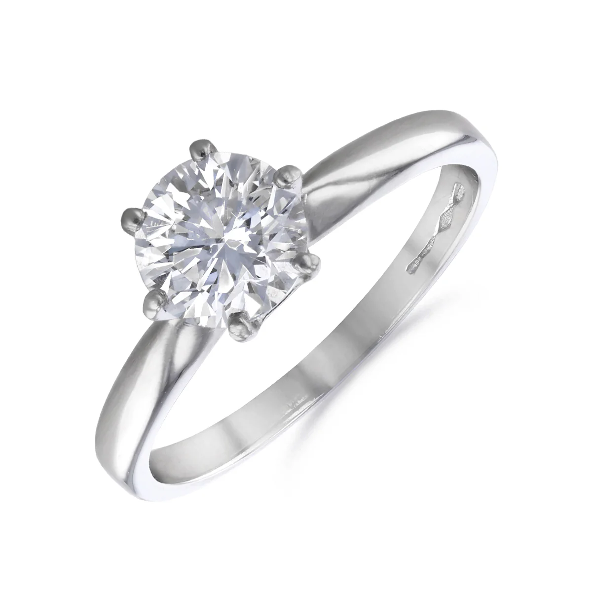0.83ct Round Brilliant Diamond Solitaire Engagement Ring | Pre-Loved | Platinum