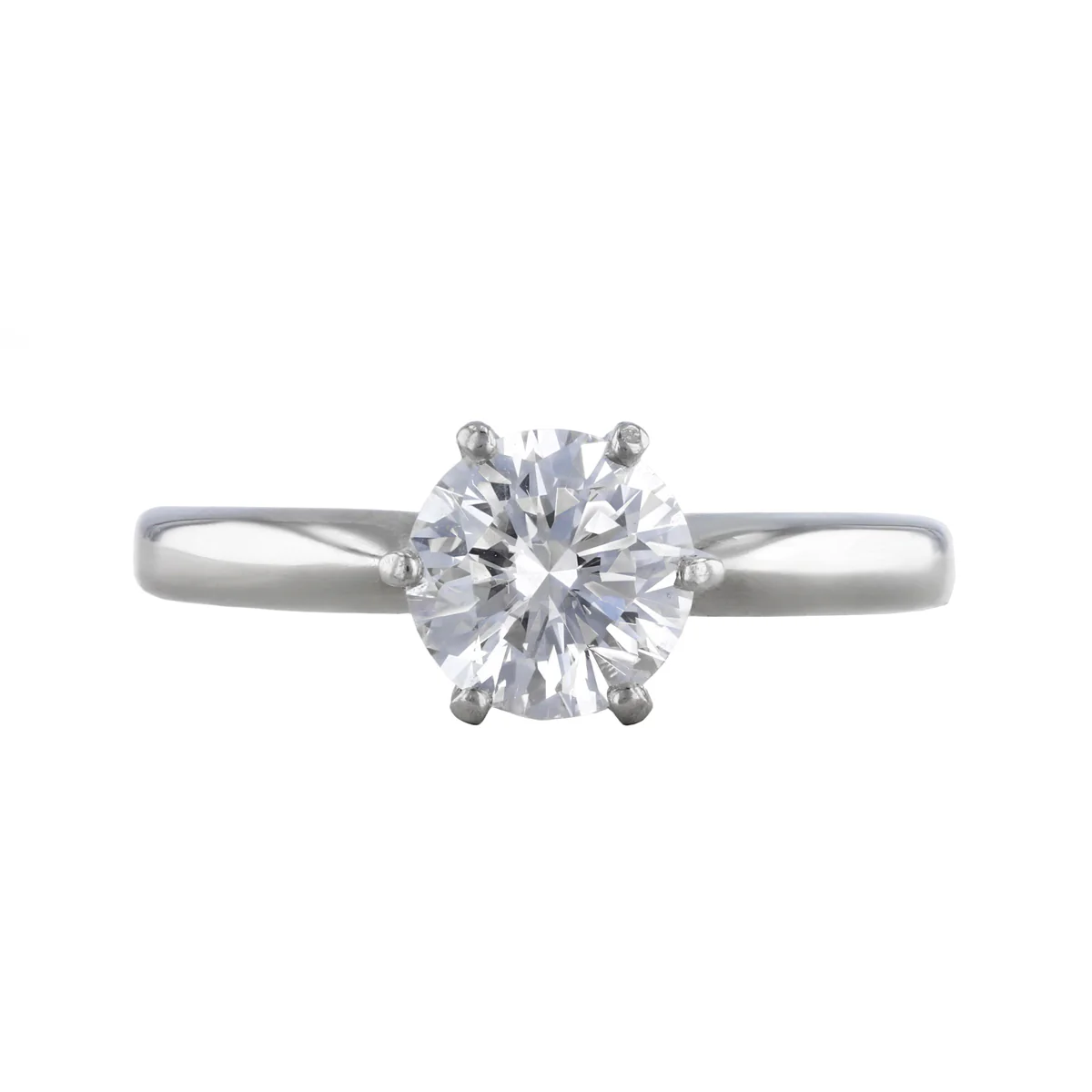 0.83ct Round Brilliant Diamond Solitaire Engagement Ring | Pre-Loved | Platinum - Image 2