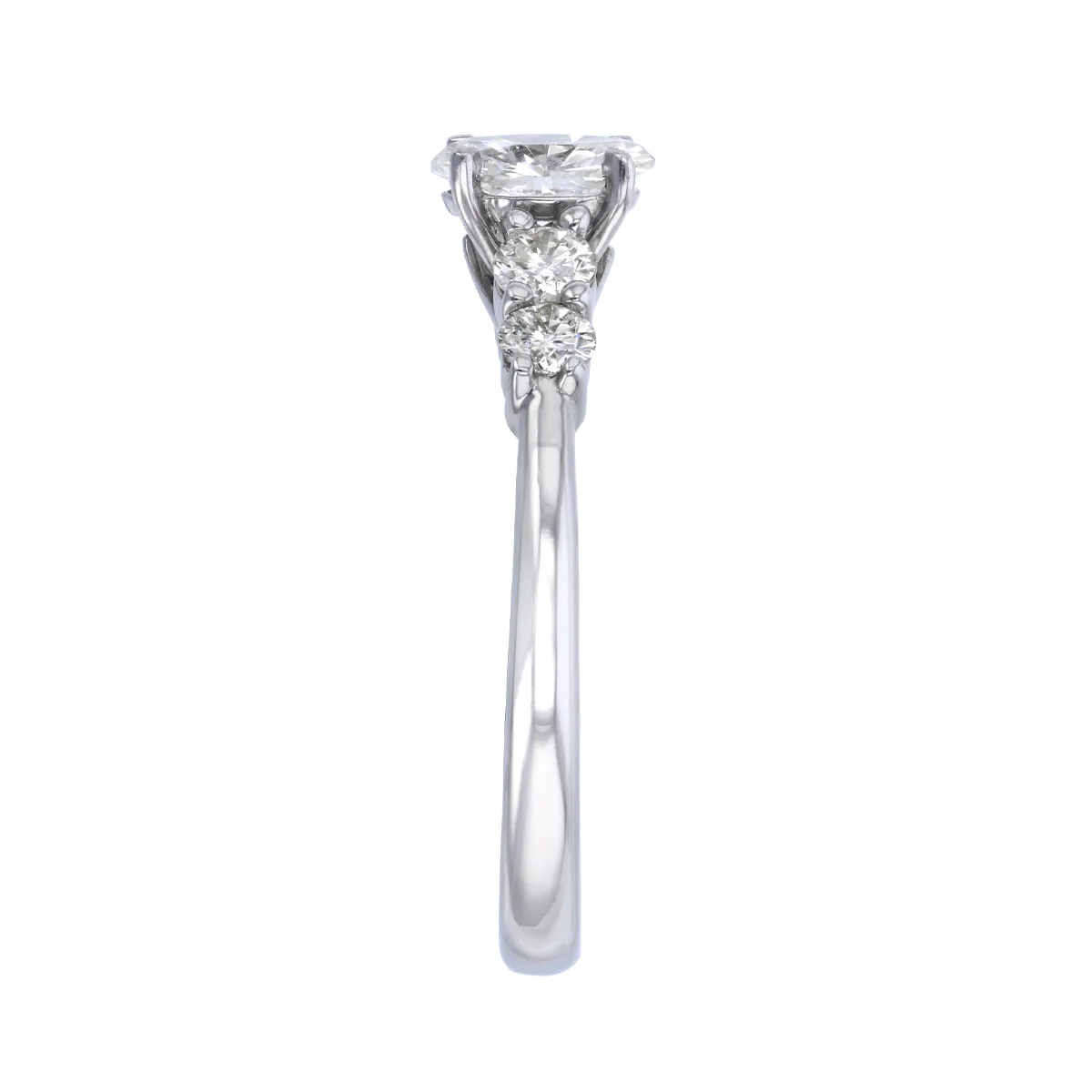 0.86ct Diamond Five Stone Ring | Pre-Loved | 18K White Gold - Image 4