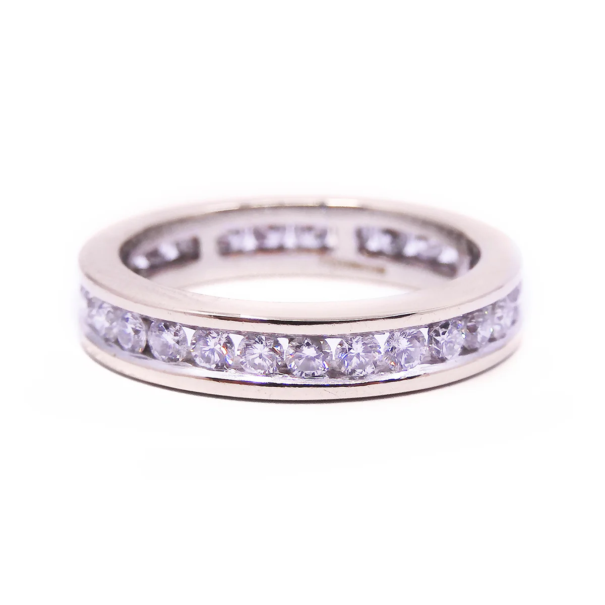 0.87ct Princess Cut Diamond Full Eternity Ring | Pre-Loved | 18K Yellow Gold