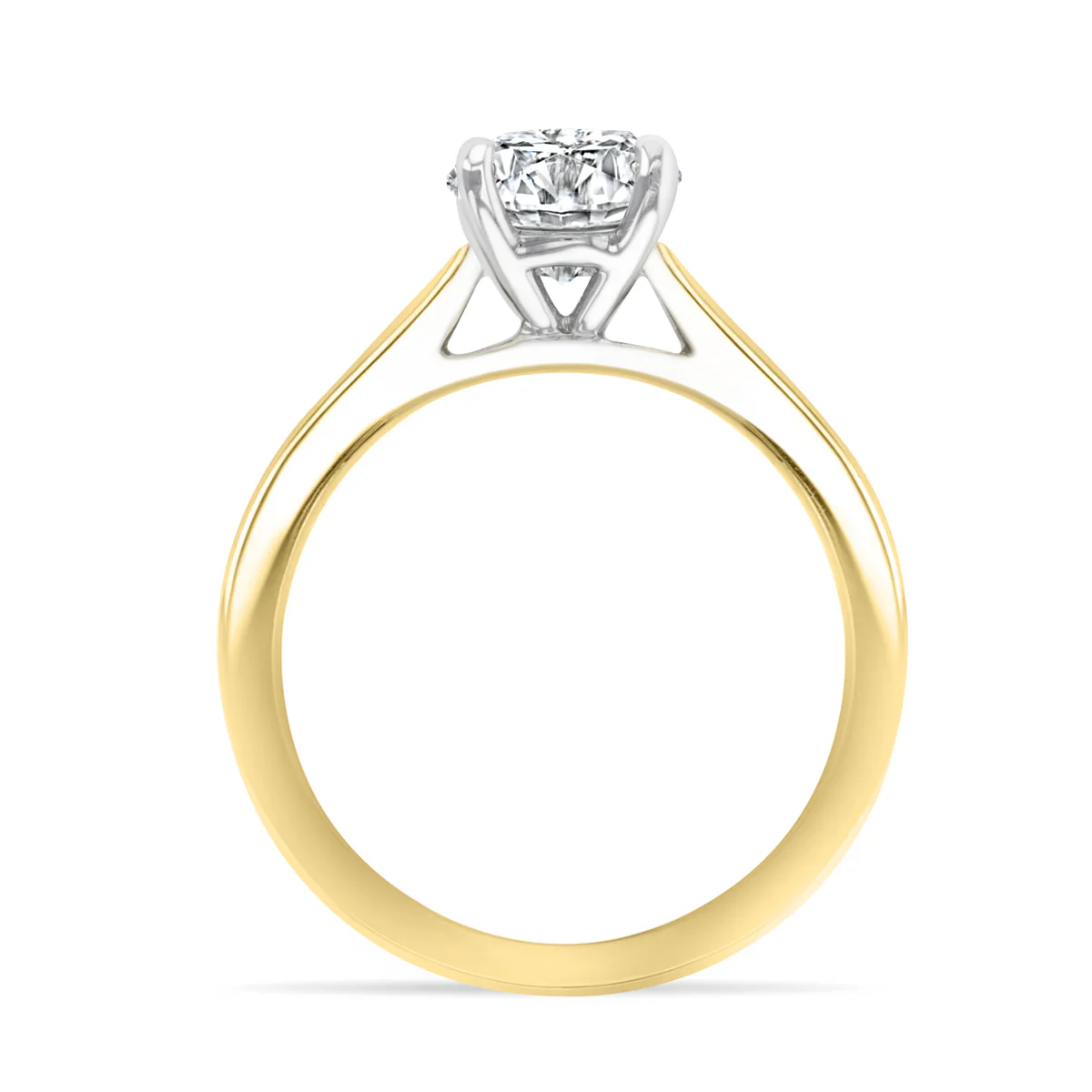 0.90ct Antonella Brilliant Cut Diamond Engagement Ring | 18K Yellow Gold - Image 3