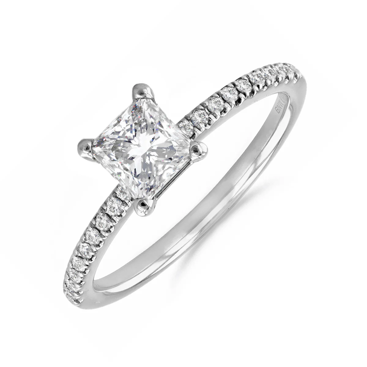 1.00ct Princess Cut Diamond Solitaire Ring | Pre-Loved | Platinum