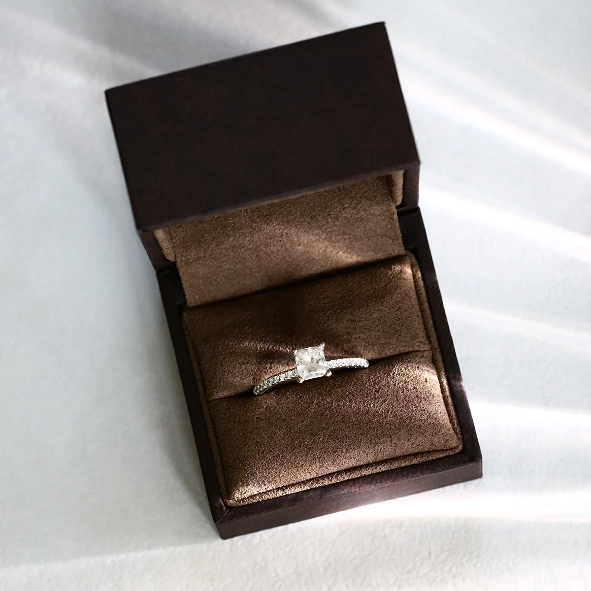 1.00ct Princess Cut Diamond Solitaire Ring | Pre-Loved | Platinum - Image 7