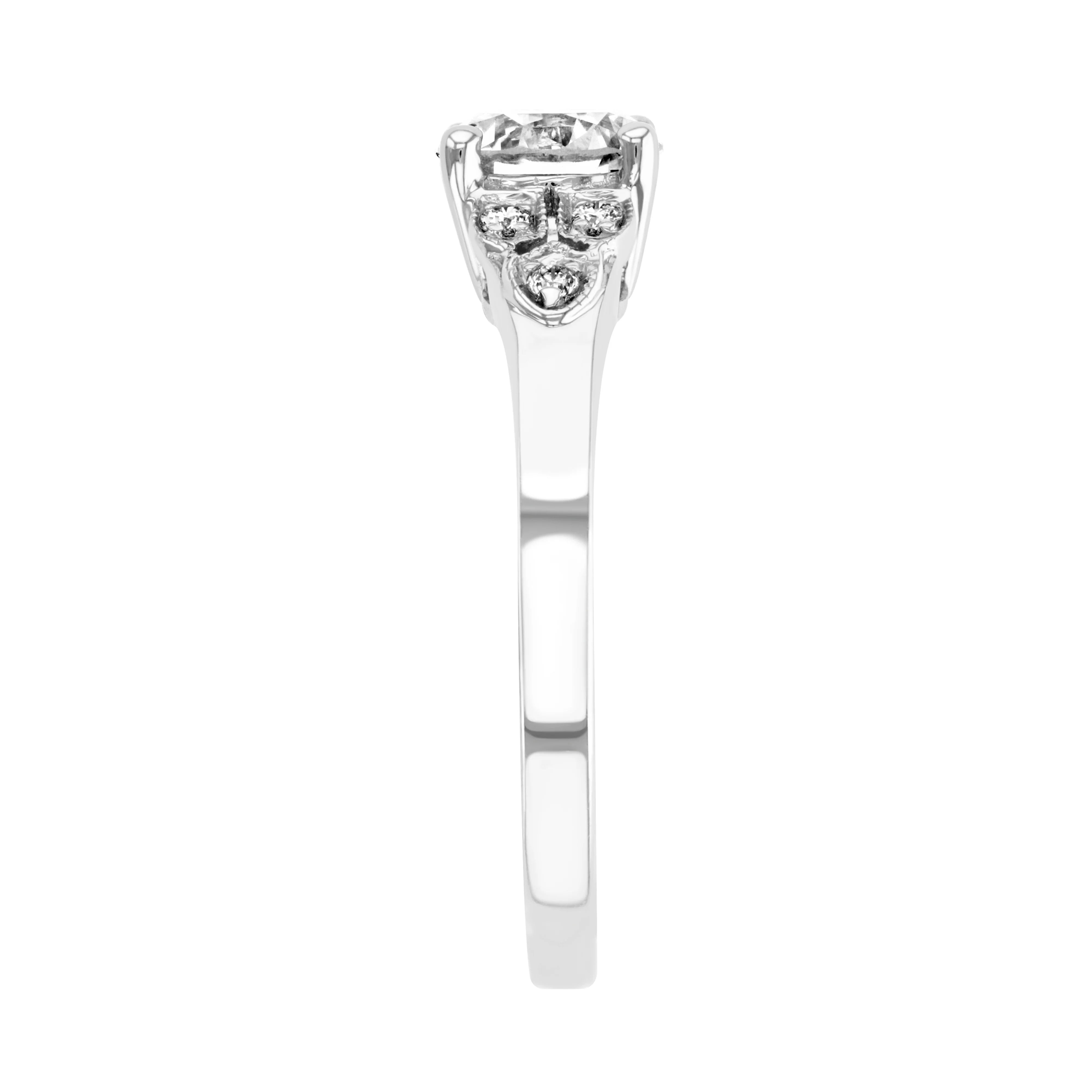 1.00ct Rosalie Solitaire Diamond Engagement Ring | 18K White Gold - Image 4