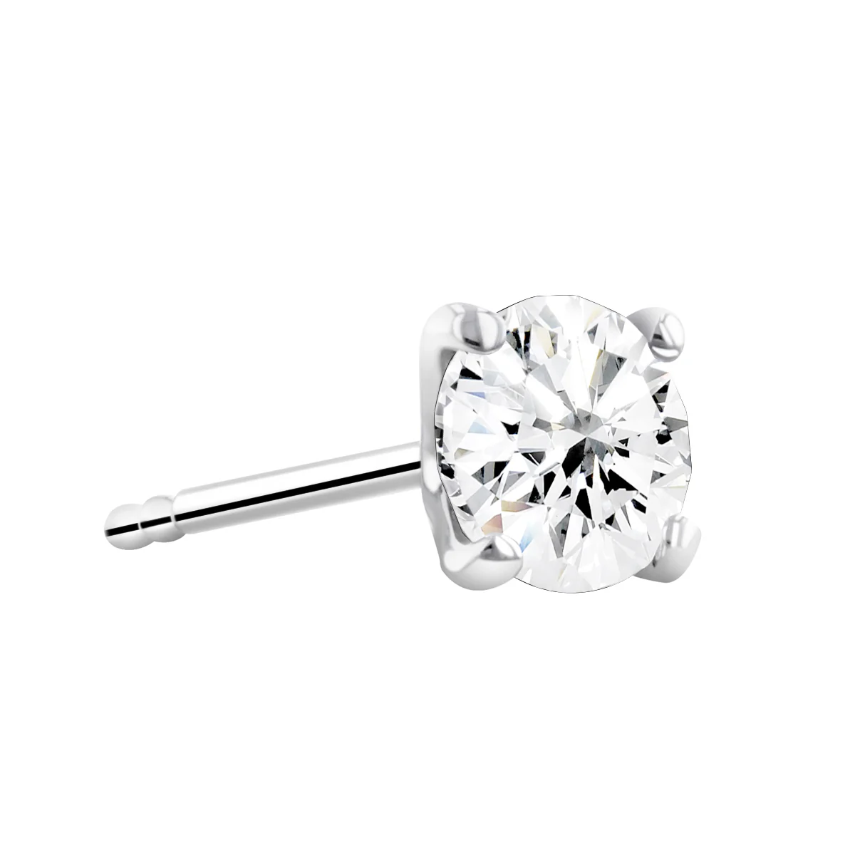 Everyday Diamonds Collection 1.00ct (tw.) Lab Grown Round Brilliant DEF Colour Diamond Stud Earrings | 18K White Gold - Image 3