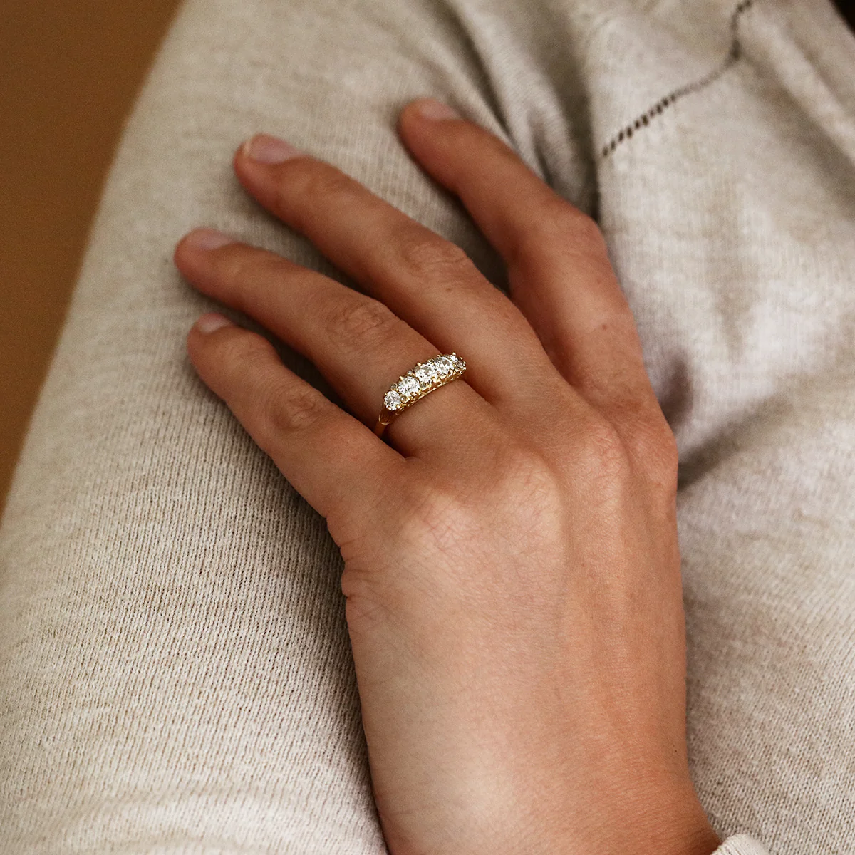 1.11ct Diamond Eternity Ring | Pre-Loved | 18K Yellow Gold - Image 8