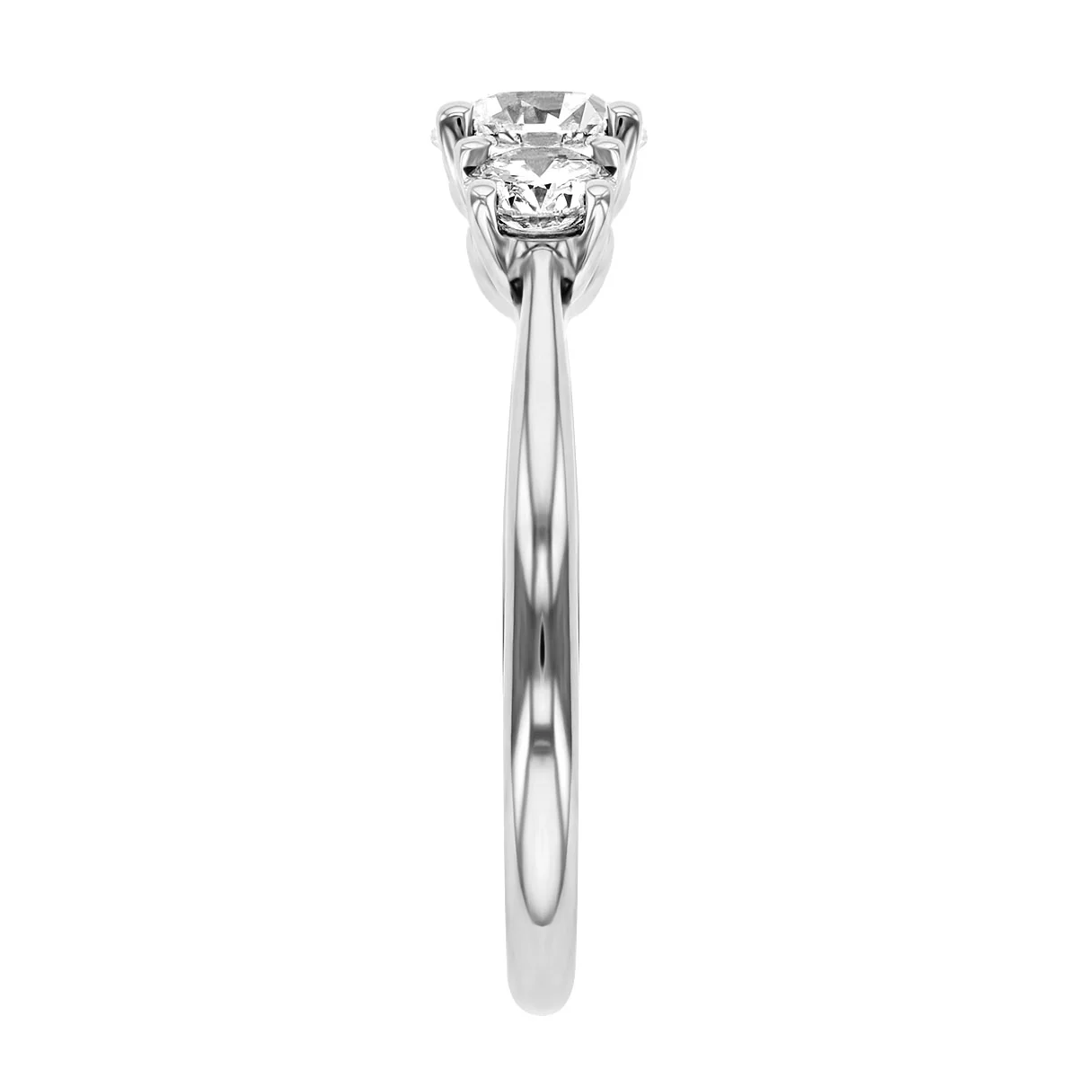 1.41ct Three Stone Diamond Engagement Ring  | 18K White Gold - Image 7
