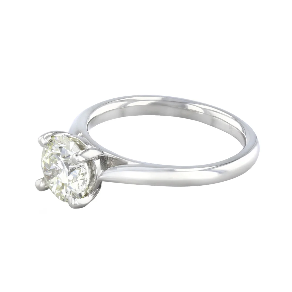 1.50ct Ophelia Natural Round Brilliant Cut Diamond Solitaire Engagement Ring | Platinum - Image 3