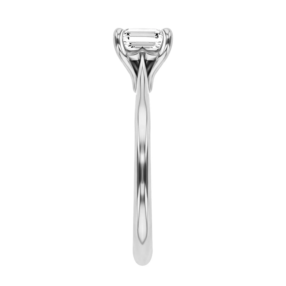 1.51ct  Clementine Asscher Cut Diamond Engagement Ring | F Colour |Platinum - Image 6
