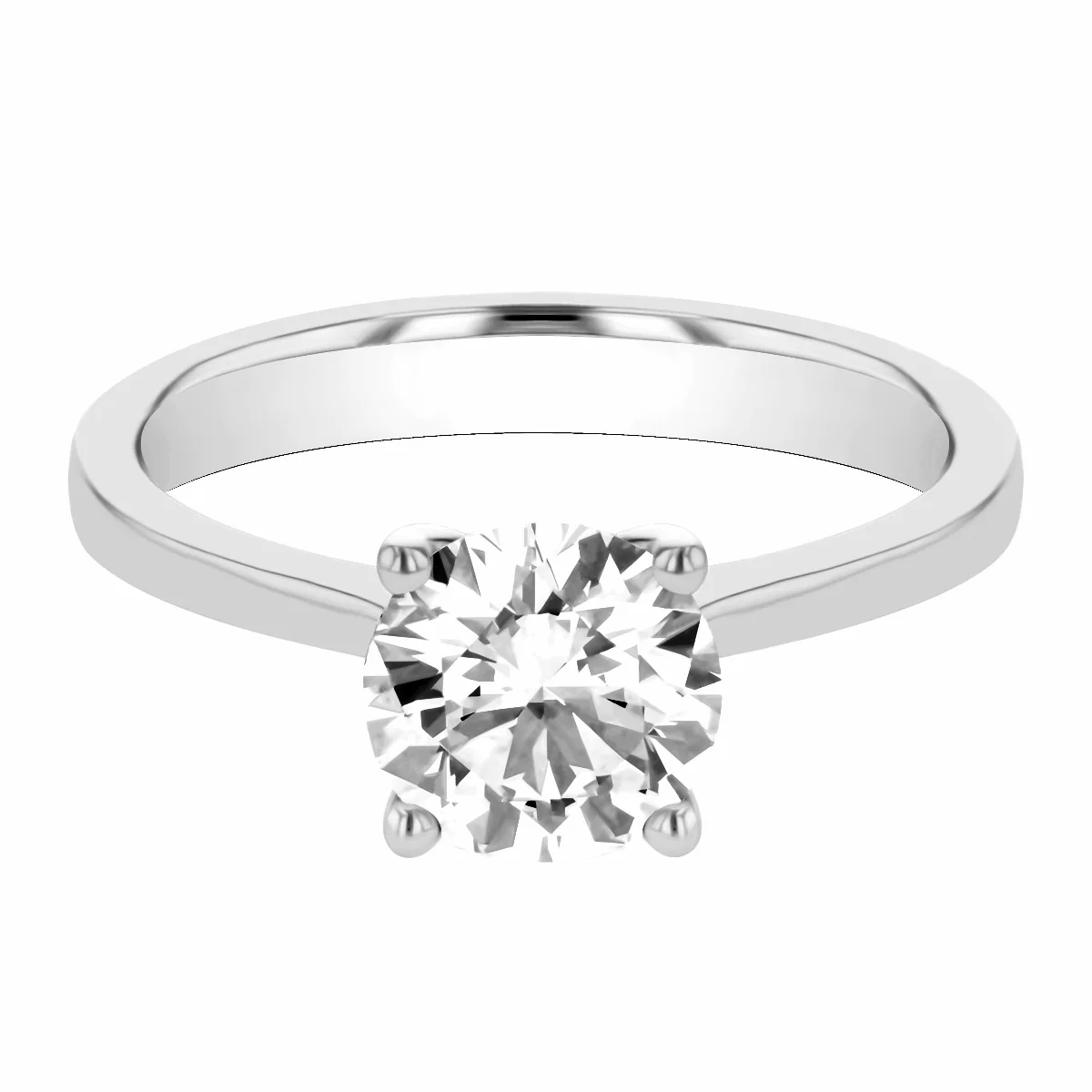 1.56ct Eloise Brilliant Cut Diamond Engagement Ring | Platinum - Image 8