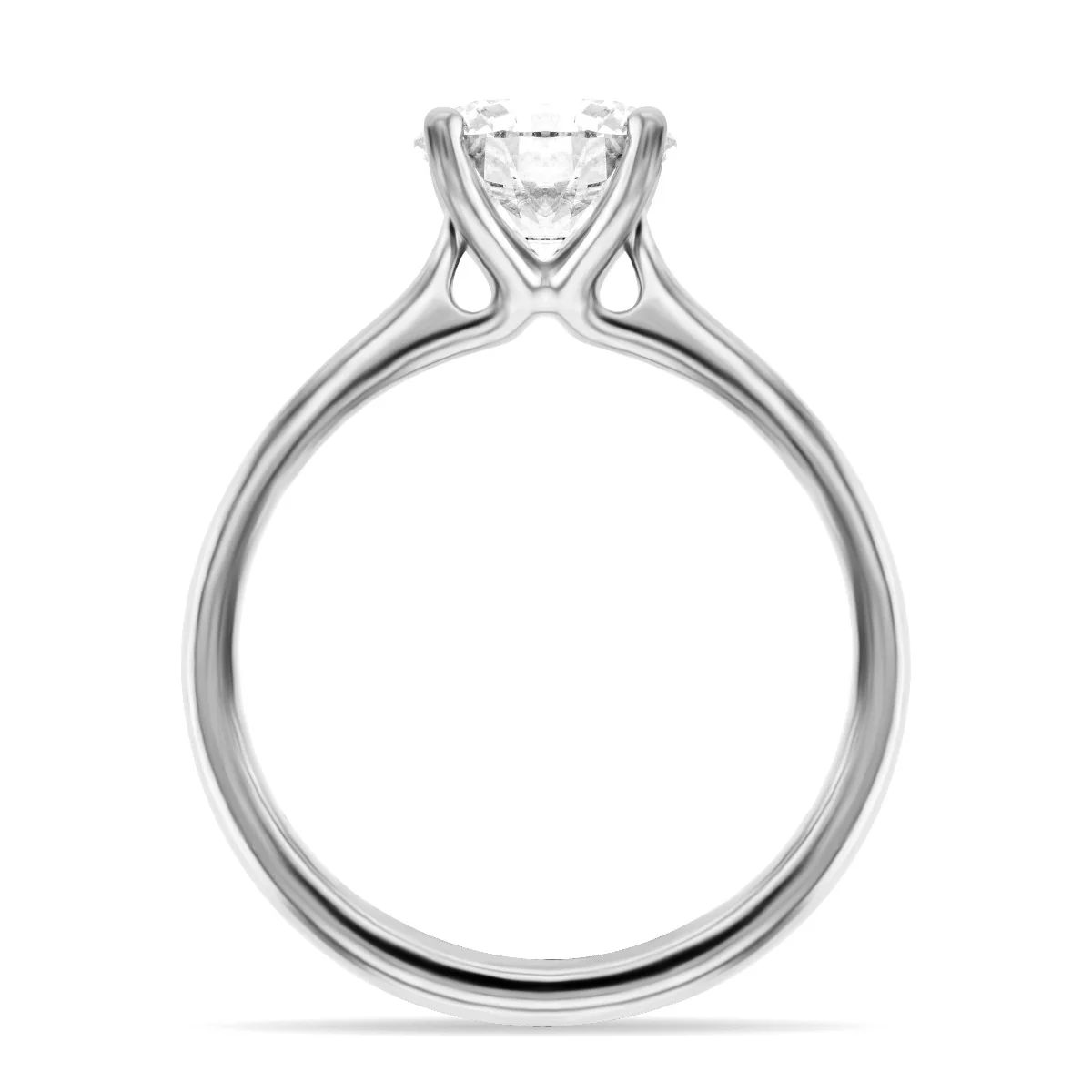 1.56ct Eloise Brilliant Cut Diamond Engagement Ring | Platinum - Image 9