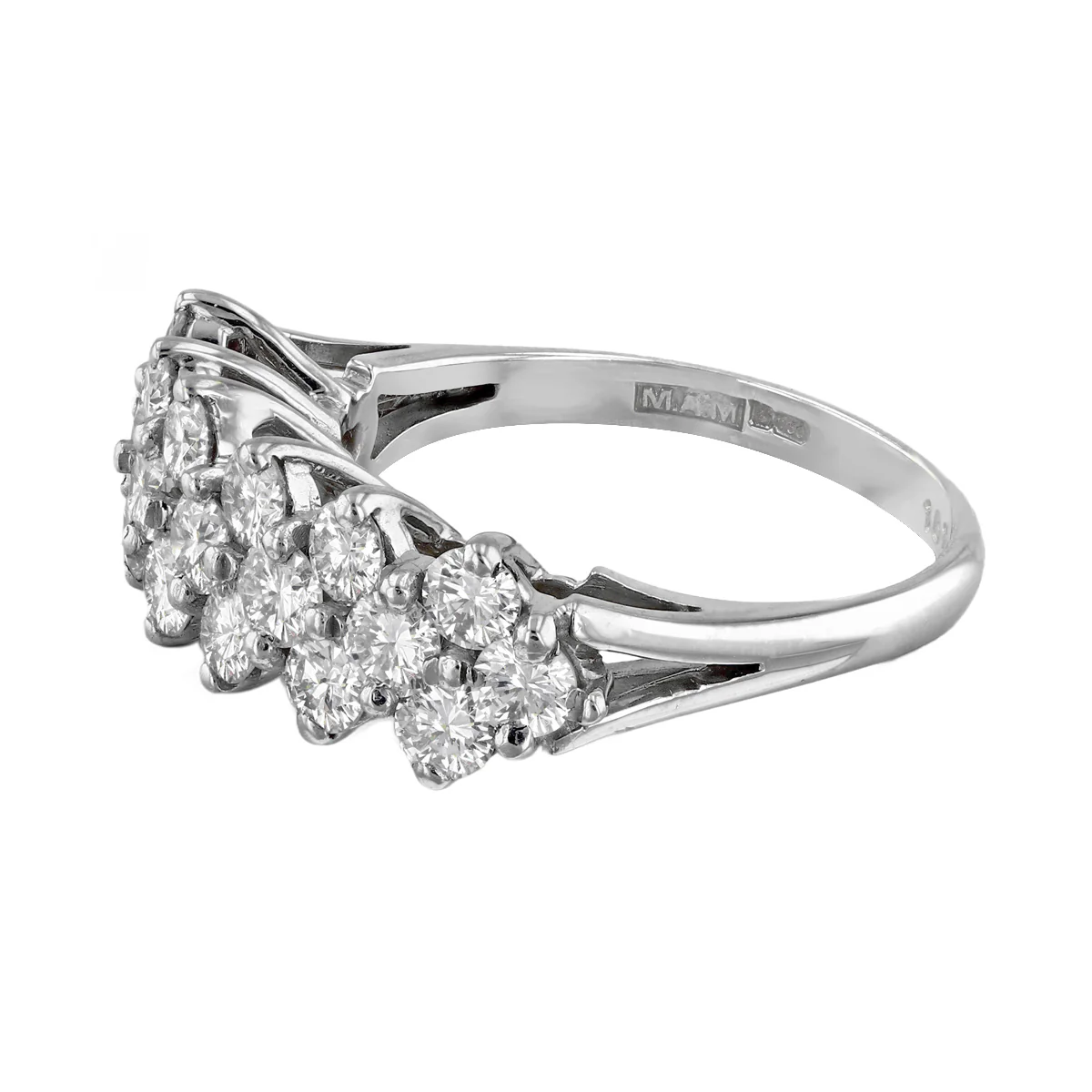 1.61ct Diamond Dress Ring | Pre-Loved | 18K White Gold - Image 4