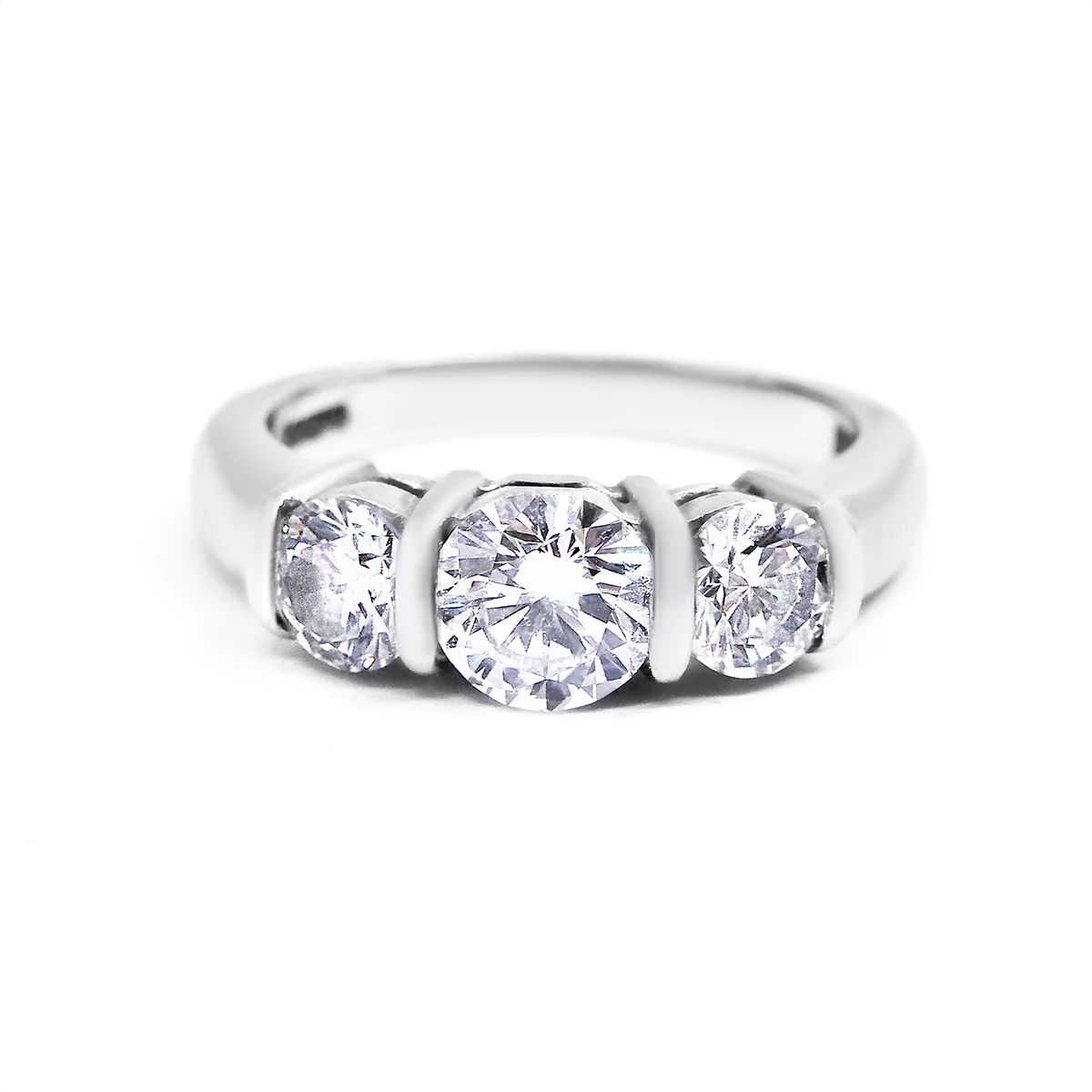 1.62ct Diamond Three Stone Ring | Pre-Loved | Platinum