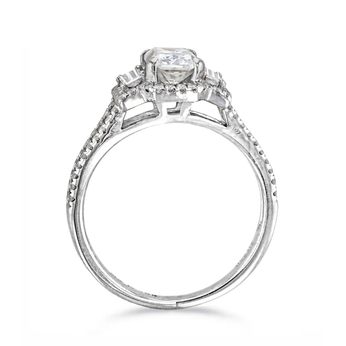 1.65ct Radiant Triple Halo Ring | Pre-Loved | 18K White Gold - Image 4