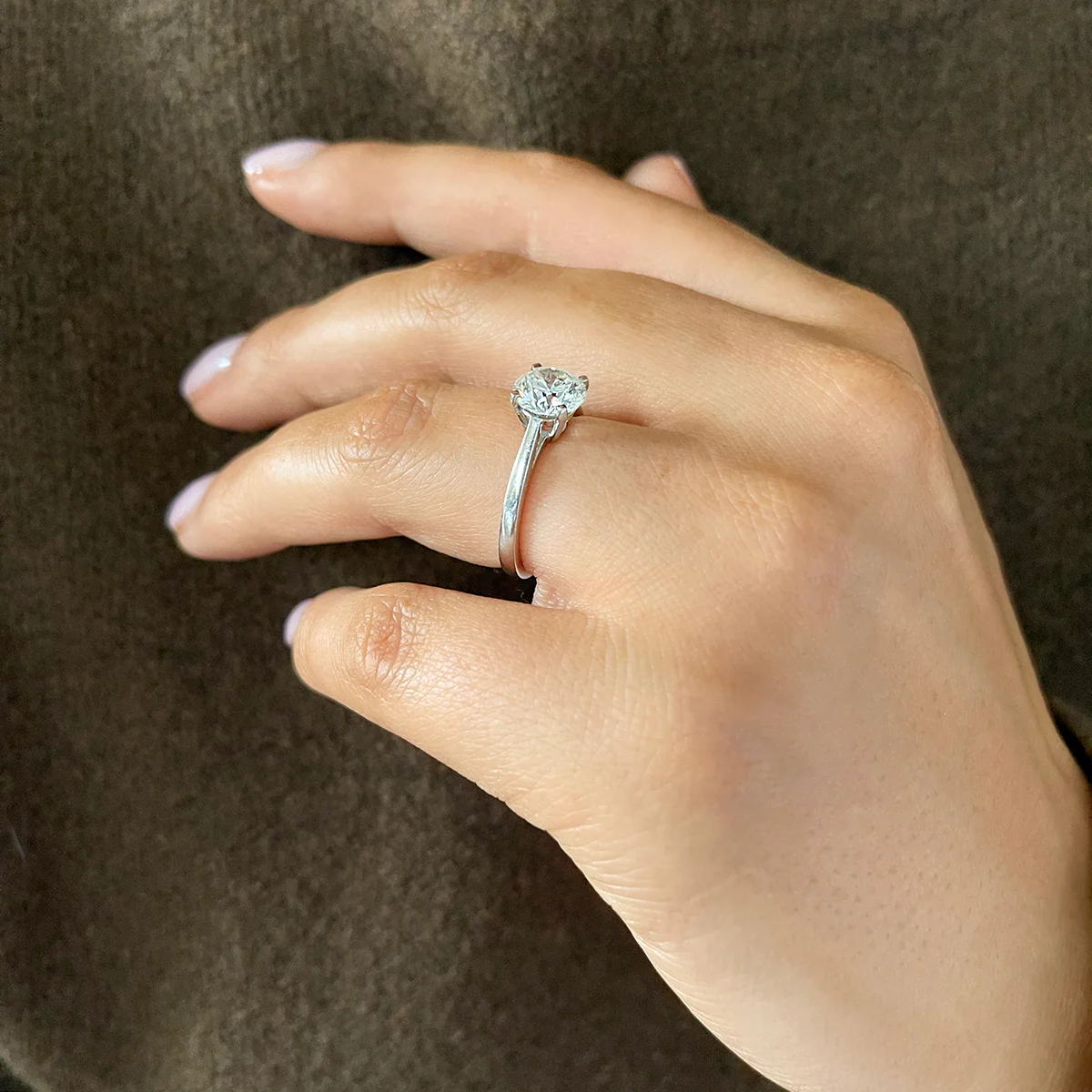 1.71ct Juliette Brilliant Cut Diamond Solitaire Engagement Ring | Platinum - Image 8