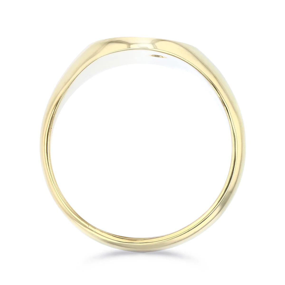 1989 Vintage Embossed Signet Ring | Pre-Loved | 18K Yellow Gold - Image 5