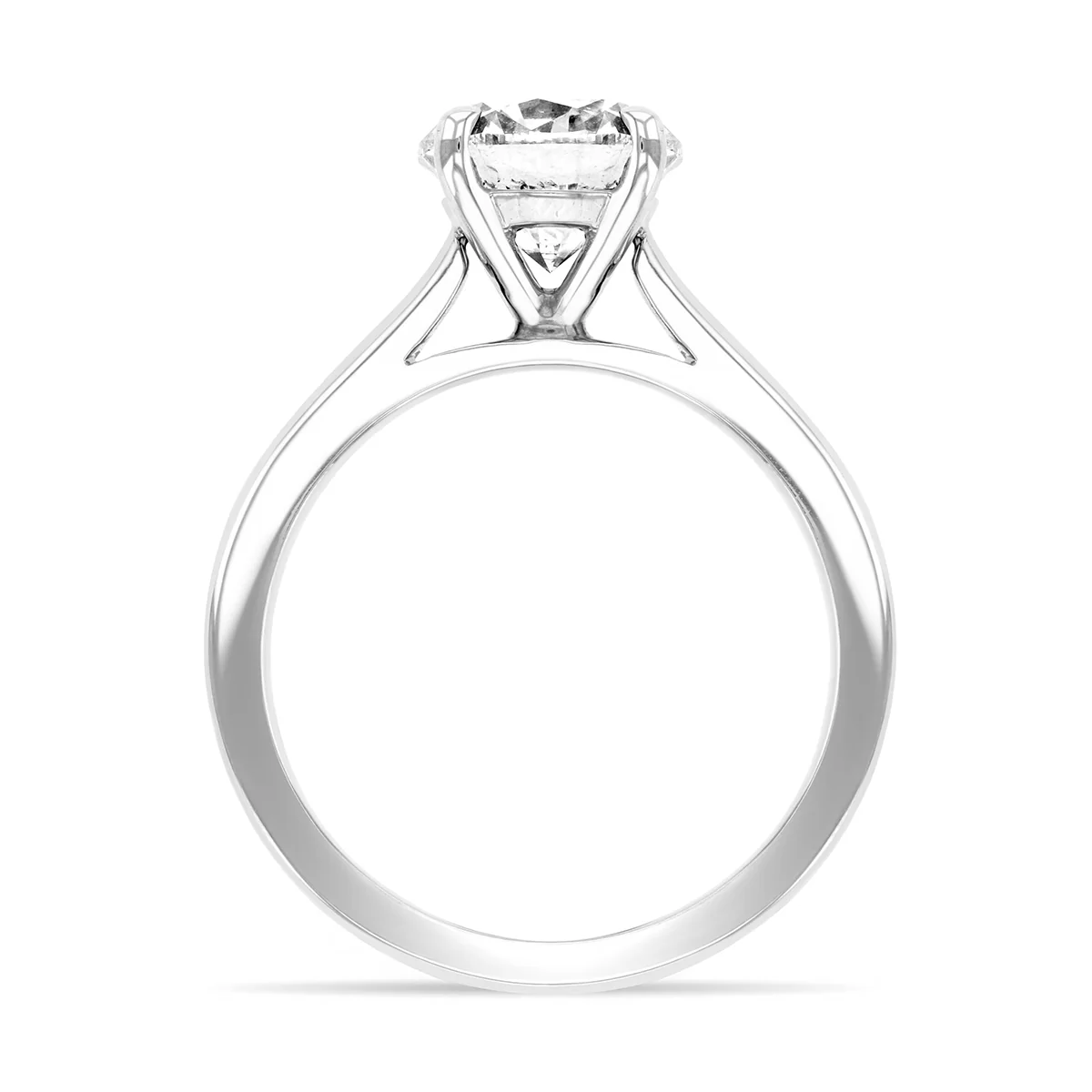 2.01ct Margot Round Cut Diamond Solitaire Engagement Ring | Platinum - Image 3