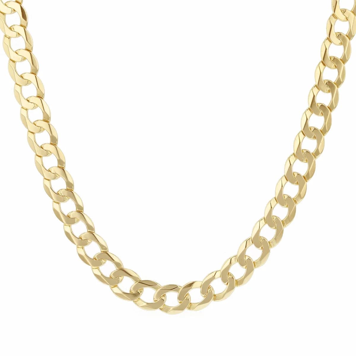 20.5" Plain Curb Necklace (14.35g) | Pre-Loved | 9K Yellow Gold - Image 2
