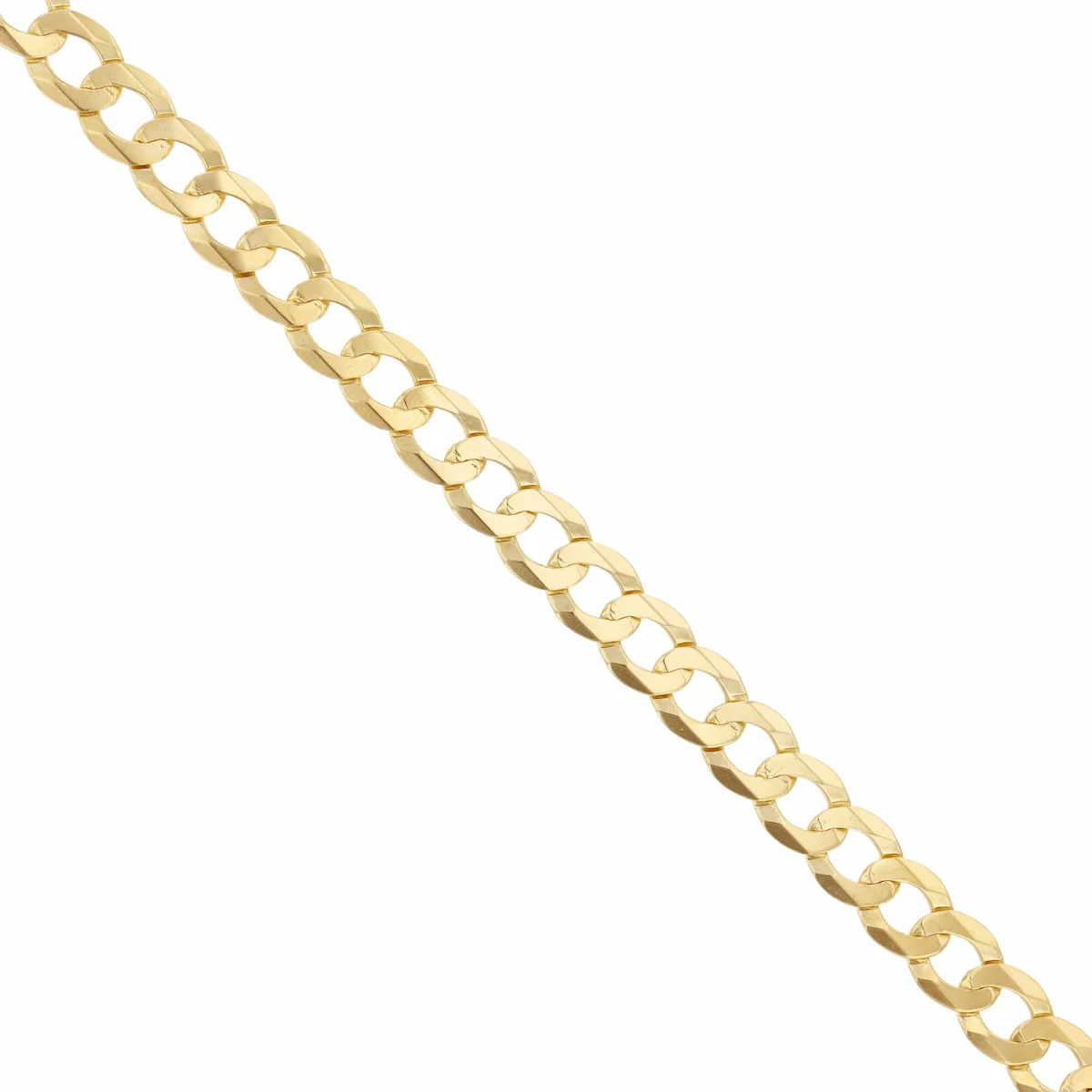 20.5" Plain Curb Necklace (14.35g) | Pre-Loved | 9K Yellow Gold - Image 3